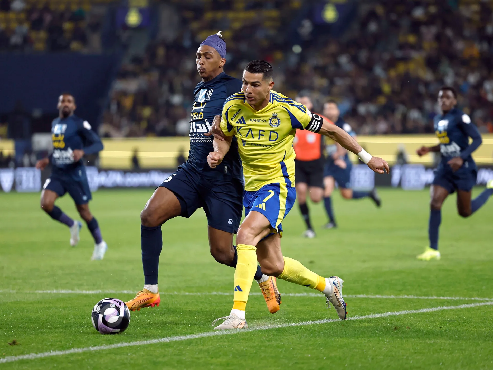 مباراة النصر ضد الأخدود في الدوري السعودي