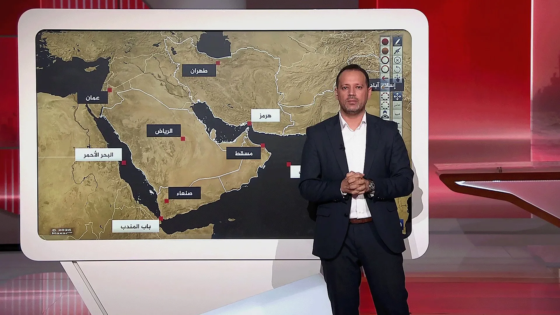 ترمب يهدد باستهداف جبل الفأس الإيراني