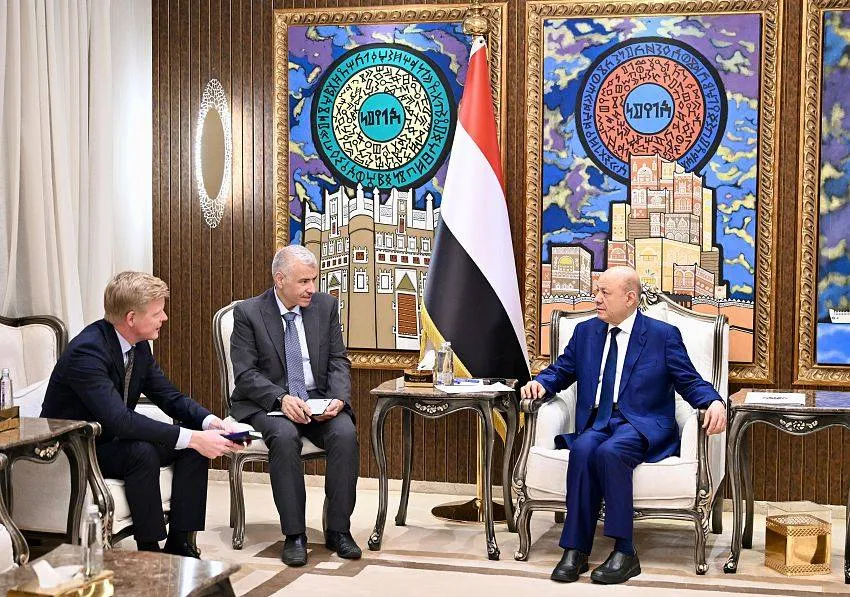 العليمي يعزز التحركات الدبلوماسية لمواجهة الحوثيين