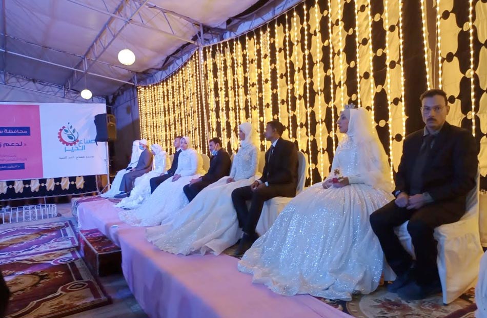 زفاف ألف عريس وعروس ضمن مبادرة فرحة مصر لذوي الإعاقة
