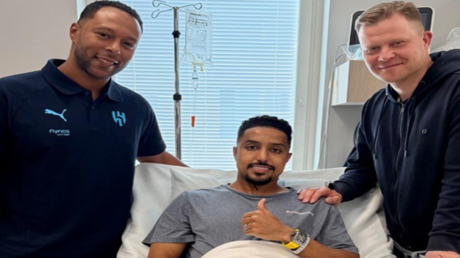 جراحة ناجحة للدوسري قائد الهلال السعودي